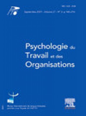 Psychologie Du Travail Et Des Organisations雜志