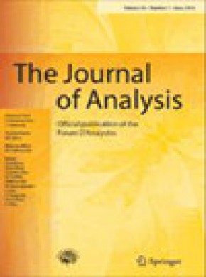 Journal Of Analysis雜志