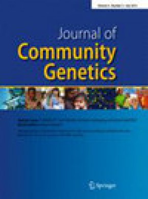Journal Of Community Genetics雜志