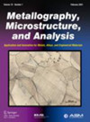 Metallography Microstructure And Analysis雜志