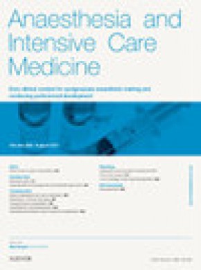 Anaesthesia And Intensive Care Medicine雜志