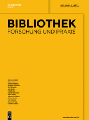 Bibliothek Forschung Und Praxis雜志