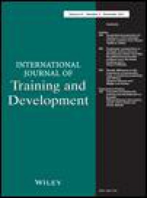 International Journal Of Training And Development雜志