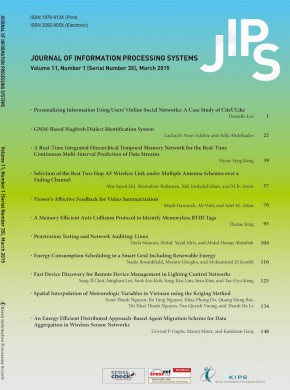 Journal Of Information Processing Systems雜志