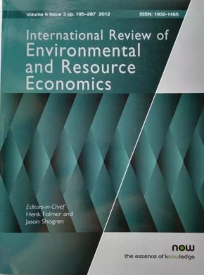 International Review Of Environmental And Resource Economics雜志