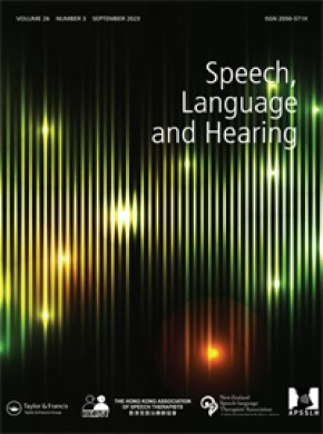 Speech Language And Hearing雜志