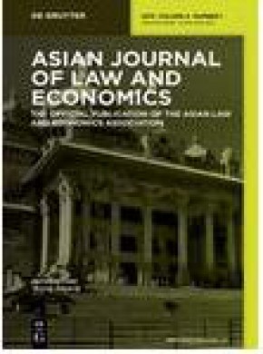 Asian Journal Of Law And Economics雜志