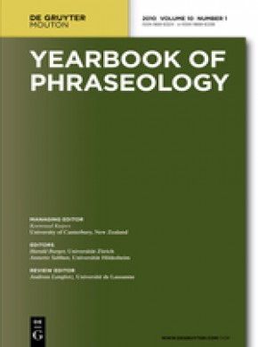 Yearbook Of Phraseology雜志