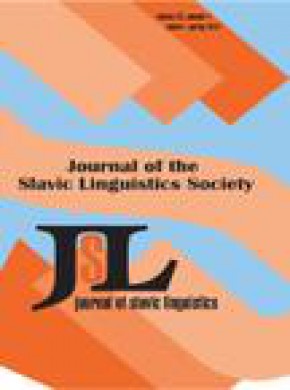Journal Of Slavic Linguistics雜志