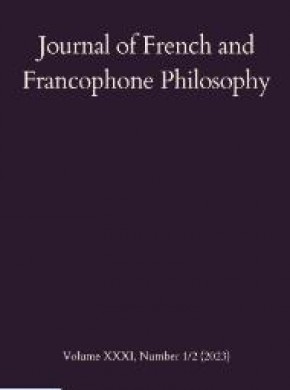 Journal Of French And Francophone Philosophy雜志