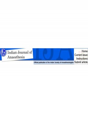 Indian Journal Of Anaesthesia雜志