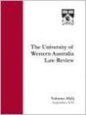 University Of Western Australia Law Review雜志