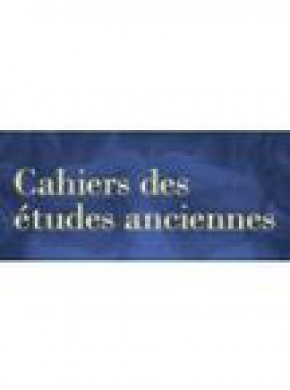 Cahiers Des Etudes Anciennes雜志