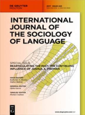 International Journal Of The Sociology Of Language雜志