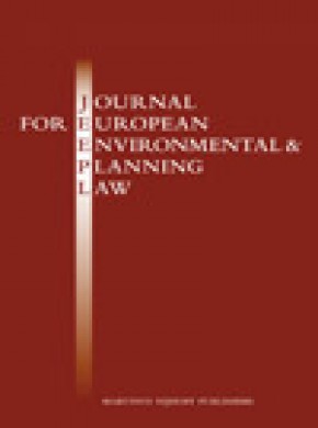 Journal For European Environmental & Planning Law雜志