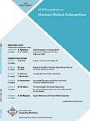 Acm Transactions On Human-robot Interaction雜志