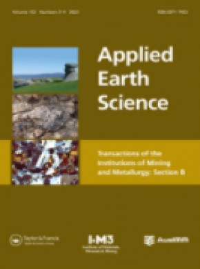 Applied Earth Science-transactions Of The Institutions Of Mining And Metallurgy雜志