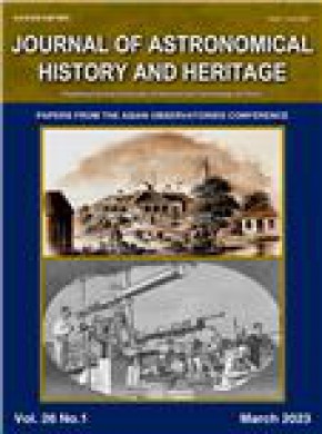 Journal Of Astronomical History And Heritage雜志