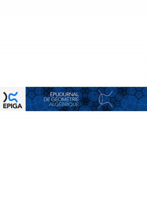 Epijournal De Geometrie Algebrique雜志