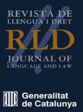 Revista De Llengua I Dret-journal Of Language And Law雜志