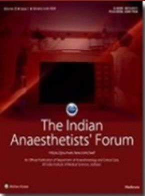 Indian Anaesthetists Forum雜志