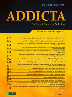 Addicta-the Turkish Journal On Addictions雜志