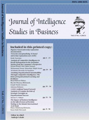 Journal Of Intelligence Studies In Business雜志
