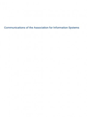 Communications Of The Association For Information Systems雜志