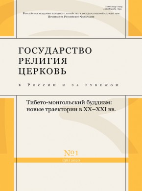 Gosudarstvo Religiya Tserkov V Rossii I Za Rubezhom雜志