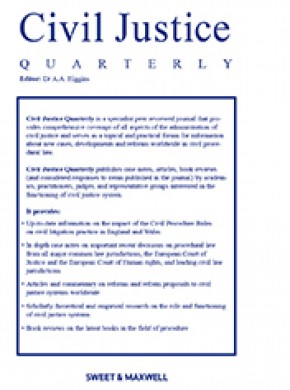 Civil Justice Quarterly雜志
