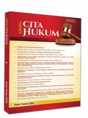 Jurnal Cita Hukum-indonesian Law Journal雜志