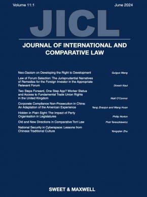Journal Of International And Comparative Law雜志