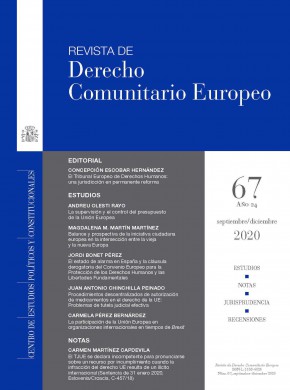 Revista De Derecho Comunitario Europeo雜志