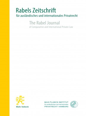 Rabels Zeitschrift Fur Auslandisches Und Internationales Privatrecht雜志