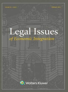 Legal Issues Of Economic Integration雜志