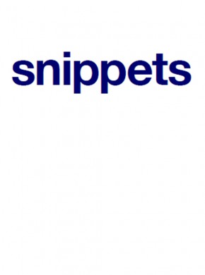 Snippets雜志
