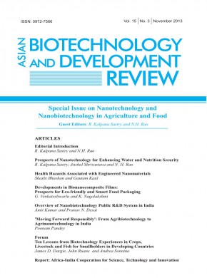 Asian Biotechnology And Development Review雜志