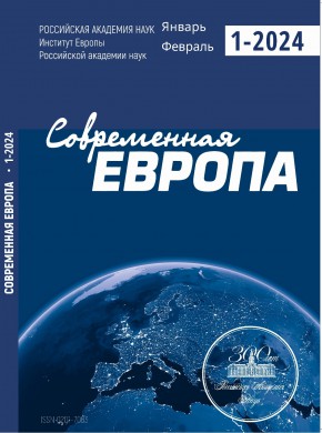 Contemporary Europe-sovremennaya Evropa雜志