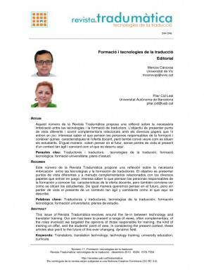 Tradumatica-traduccio I Tecnologies De La Informacio I La Comunicacio雜志