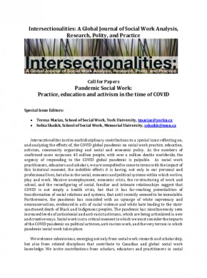 Intersectionalities-a Global Journal Of Social Work Analysis Research Polity And雜志